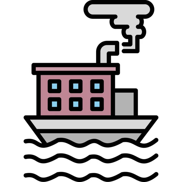 Ship Icon Vector Illustration — Stock Vector