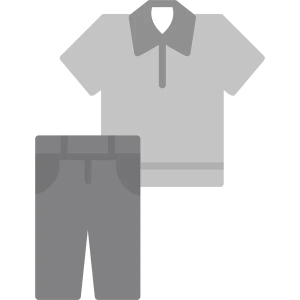 Overhemd Web Icoon Eenvoudige Illustratie — Stockvector