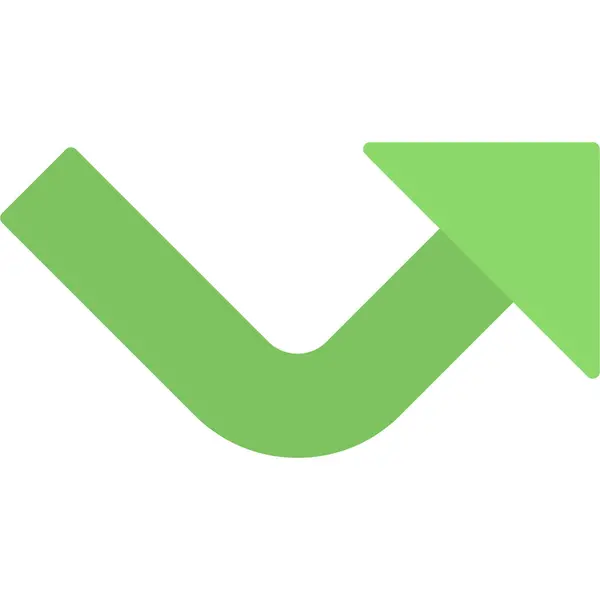 Šíp Nahoru Webová Ikona Jednoduchá Ilustrace — Stockový vektor
