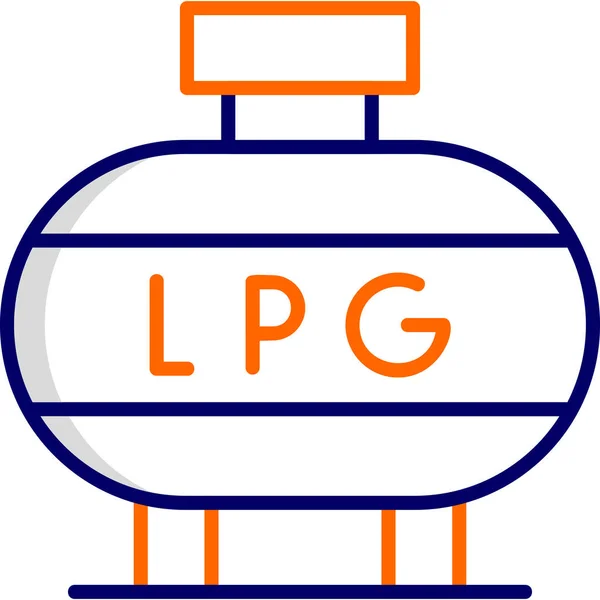 Gas Licuado Petróleo Icono Moderno Ilustración Vectorial — Vector de stock