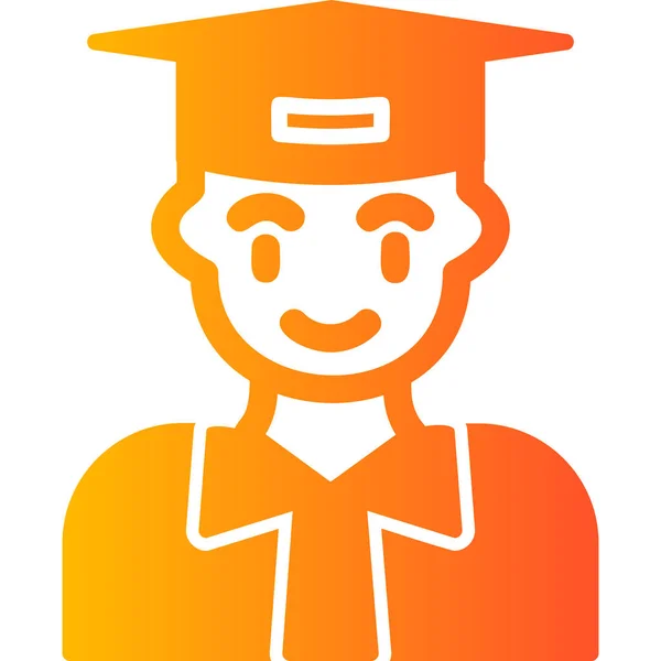 Student Icon Vector Illustration — Stock Vector