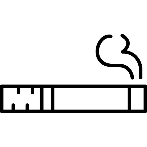 Cigarette Web Icon Vector Illustration — Stock Vector