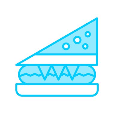 Sandviç. Web simgesi basit illüstrasyon