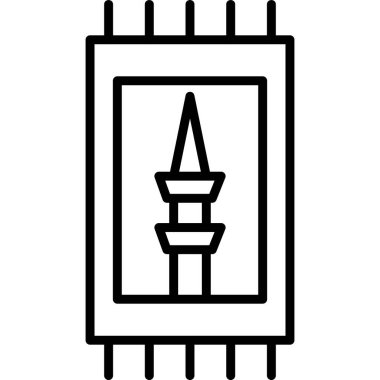 Dua Mat simgesi vektör illüstrasyonu