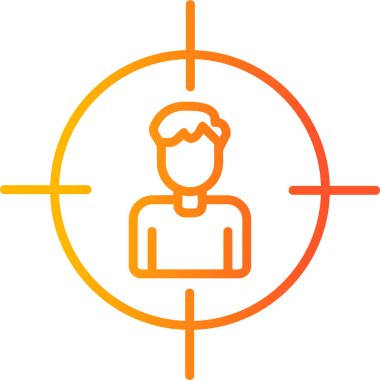 Hedef, Kullanıcı logosu, web sayfası için basit simge 