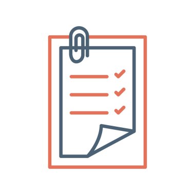 Belge simgesinin vektör illüstrasyonu