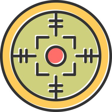 Hedef. Web simgesi basit tasarım 