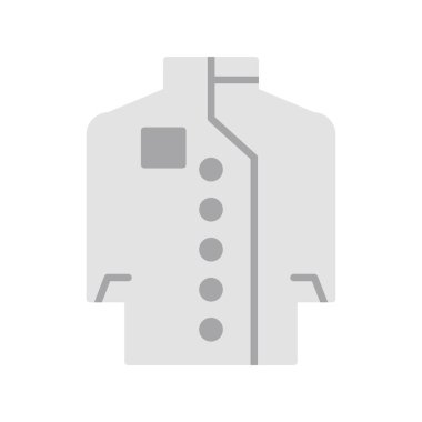 Şef Ceket simgesinin vektör illüstrasyonu