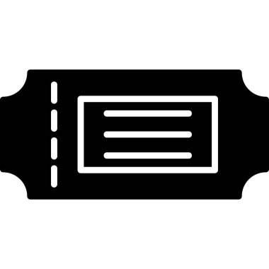 bilet ikonu vektör illüstrasyonu