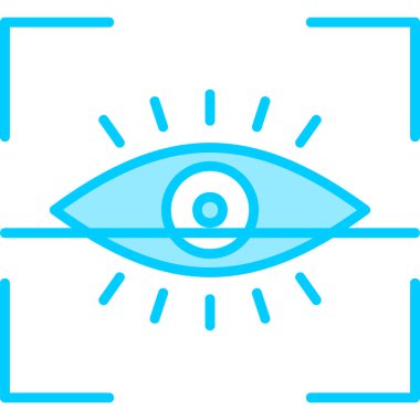 Eye Scan icon modern vector illustration