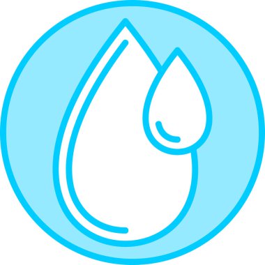 su damlası ikon vektör illüstrasyonu