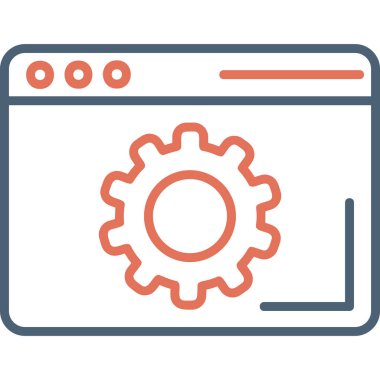 Ayarlama. Web simgesi basit illüstrasyon