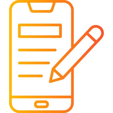 akıllı telefon simgesi vektör illüstrasyonu