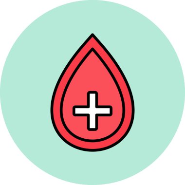 Kan damlası. Web simgesi