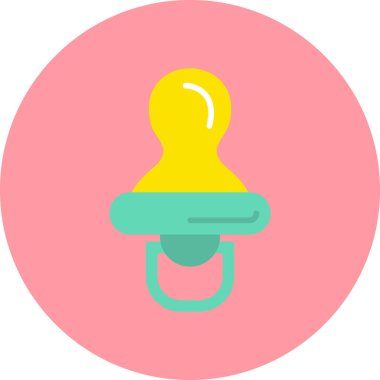 Emzik simgesi vektör çizimi