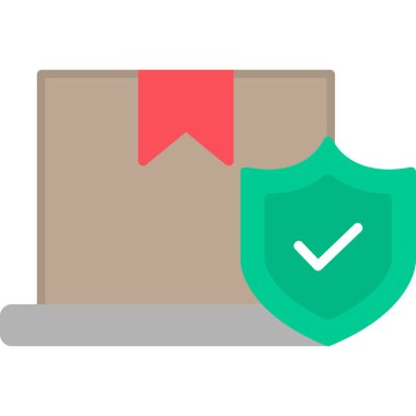 Kutu modern simge, vektör illüstrasyonu