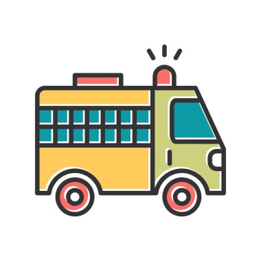 Police web icon. simple illustration