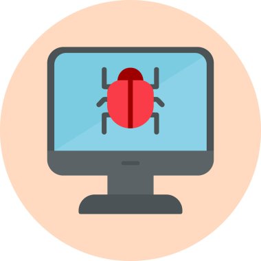 System Virus icon modern vector illustration