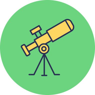 vector illustration of modern Telescope icon
