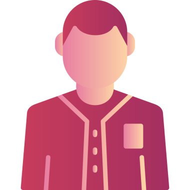 Adamım. Web simgesi basit illüstrasyon 