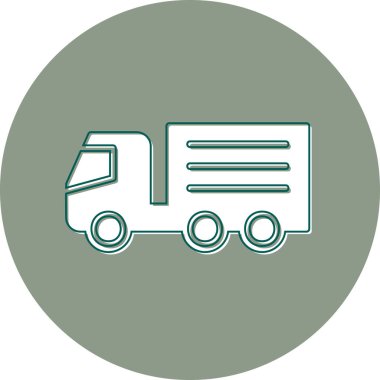 Kamyon soyut simge vektör çizimi