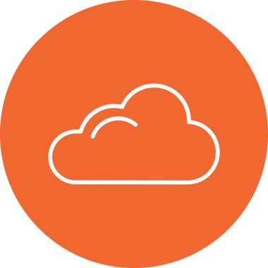 vector cloud technology icon illustration
