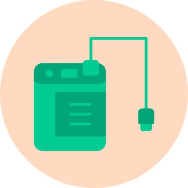 Vektör illüstrasyonu, Harici Disk simgesi ögesi arkaplanı