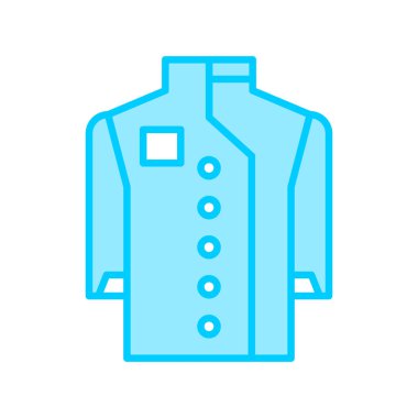 Şef Ceket simgesinin vektör illüstrasyonu