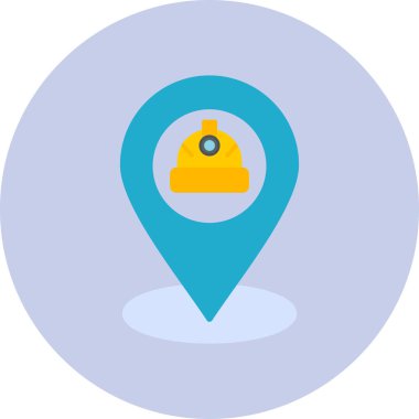 harita iğnesinin vektör illüstrasyonu