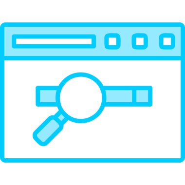 tarayıcı simgesi vektör illüstrasyonu