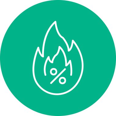 Tek simgenin vektör illüstrasyonu