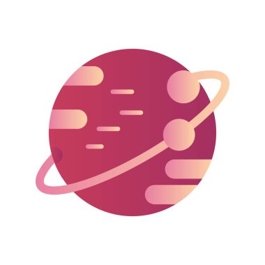 Astronomi. Web simgesi basit illüstrasyon