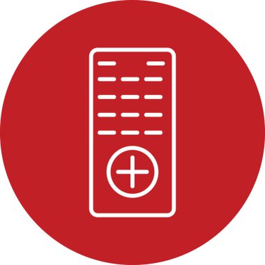 Uzaktan kumandalı vektör çizimi. Web simgesi