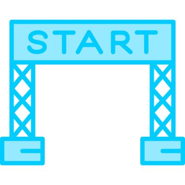 Başlangıç Çizgisi 'nin vektör illüstrasyonu