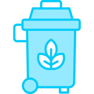 Trash bin icon, vector illustration simple design