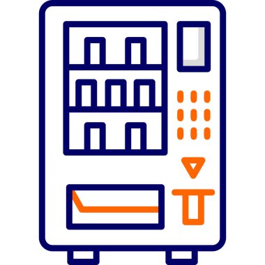 Satış makinesi. Web simgesi basit tasarım