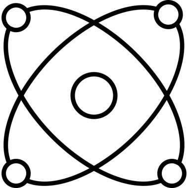 Atom icon modern vector illustration