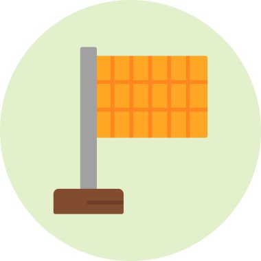 Bayrak. Web simgesi basit illüstrasyon 