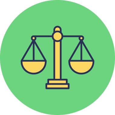 Denge kavramı. Ölçeklendirme web simgesi basit resimleme