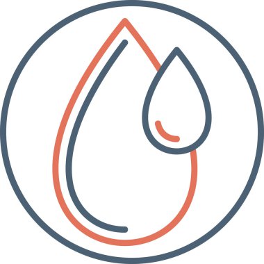 Su damlası. Basit resimleme