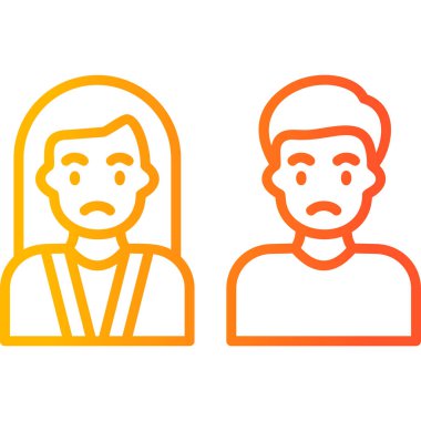 avatar. Web simgesi basit illüstrasyon