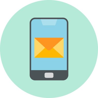 ileti ikonu vektör illüstrasyonu