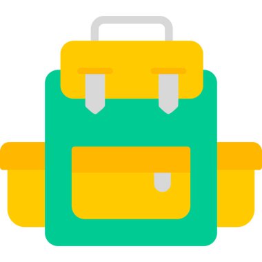 Çanta. Web simgesi basit illüstrasyon