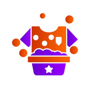 Hand Washing Clothes, vector icon