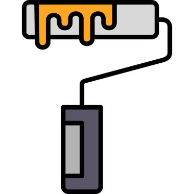 boya silindiri vektör illüstrasyonu