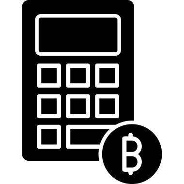 Hesap makinesi. Web simgesi basit illüstrasyon