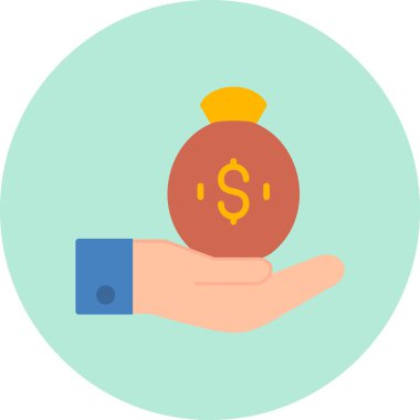 Yatırım simgesi vektör illüstrasyonu