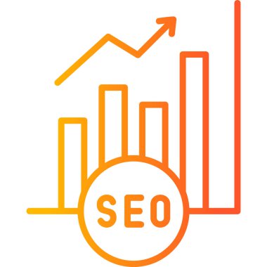 Grafik Analitiği. Web simgesi basit illüstrasyon