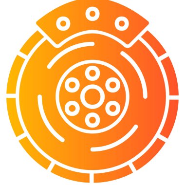 Direksiyon ikonu. Web için hedef disk vektör simgelerinin basit çizimi