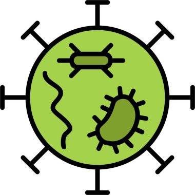 Virus icon modern vector illustration 